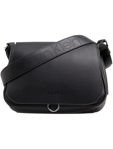 calvin klein punched satchel